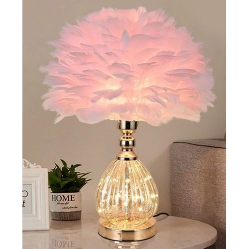 product_image_name-Generic-AURORA PLUME™ -  Luxe Crystal Feather Lamp – Pink Blush Edition-4