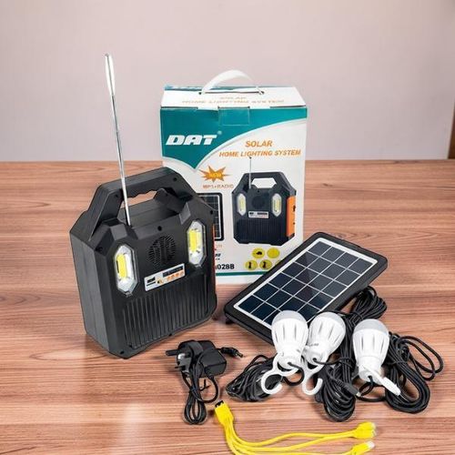 product_image_name-Generic-DAT AT-9028B Home Solar Lighting System Kit Solar Charging MP3 Player Multi Purpose LED Lighting-1