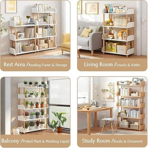 product_image_name-Generic-5 Tier Free Standing Open Wooden Bookcase-2