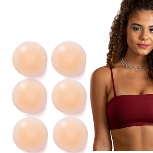Quality Matters Women Self Adhesive Silicone Nipple Cover Self Adhesive Pasties  Bra Reusable