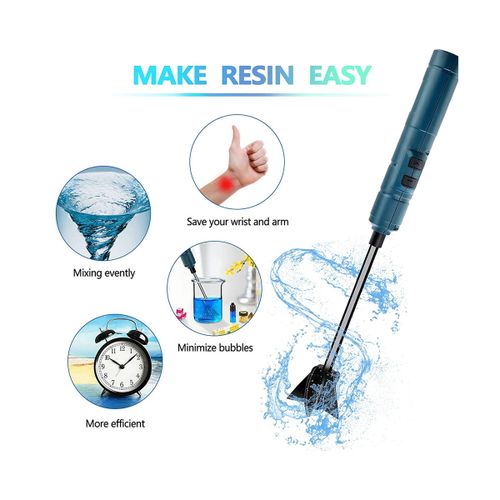 Electric Epoxy Resin Mixer,Handheld Resin Mixer for Minimizing Bubbles,  Epoxy Resin Mixer, Resin Stirrer for Resin, Silicone Mixing Green