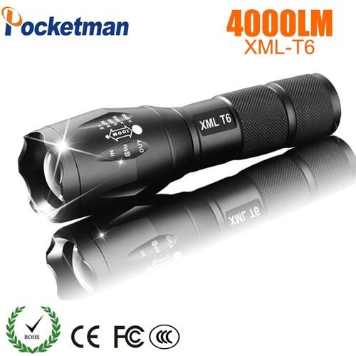 Generic LED Rechargeable Flashlight XML Linterna Torch 18650 Battery Outdoor Camping Powerful Led Flashlight-black @ Best Price Online Jumia Kenya