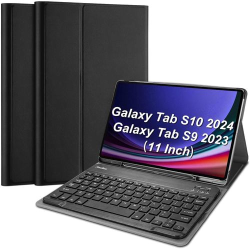 product_image_name-Generic-ProCase Keyboard Case For Galaxy Tab S10 2024 SM-X720/ S9 11 Inch 2023 SM-X710 /X716B /X718U With S Pen Holder, Protective Cover Case With Detachable Wireless Keyboard For Galaxy Tab S10 / S9-1