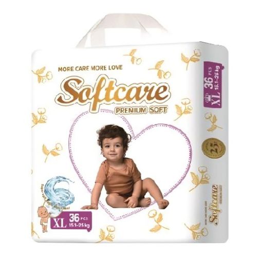 product_image_name-Softcare-Premium Soft Diaper High Count Junior, Size XL, 36 Count-1