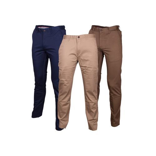 Fashion Brown Soft Khaki Trouser Stretch Slim Fit Casual @ Best Price  Online