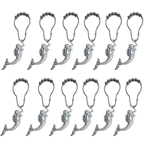 Generic Mermaid Shower Curtain Hooks Rings Curtain Hangers