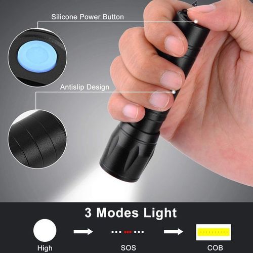 product_image_name-Generic-Emergency Rechargeable Led Torch Light LED Zoomable 3 Modes Long Range  Emergency Torch Light-1