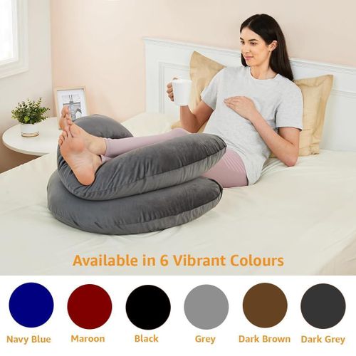 product_image_name-Generic-Velvet C-Shaped Pregnancy Pillow Full Body Support-4