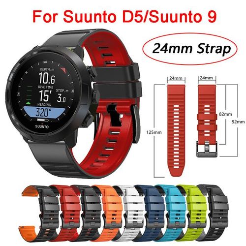 ANBEST 24mm Correas Compatible con Suunto 9 Baro/Suunto 9/Suunto 7