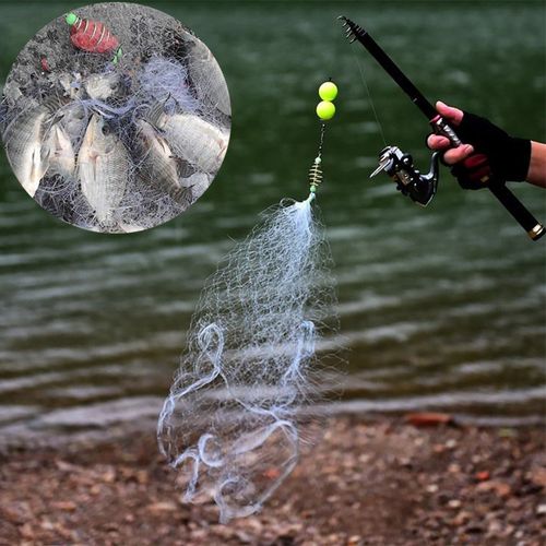 Generic 11 Size Fishing Net Mesh Luminous Bead Netting Sea Fish Net Tackle  Design Copper Shoal Cast Gill @ Best Price Online