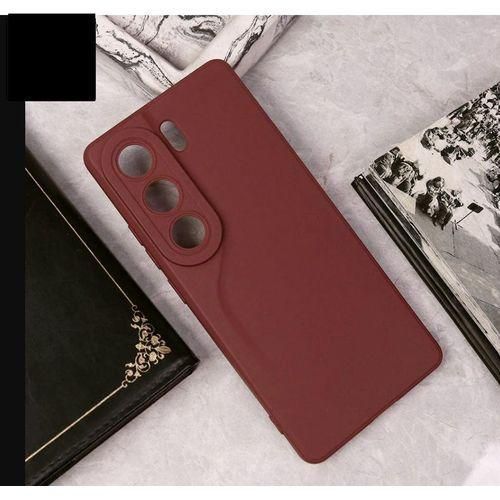product_image_name-Tecno-Camon 40 Pro Soft Silicone Back Cover – Shockproof, Slim Fit, Anti-Fingerprint – Maroon-2