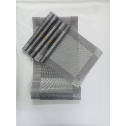 product_image_name-Generic-6pcs pvc Table mats plus one Table Runner (30cm*80cm) -2