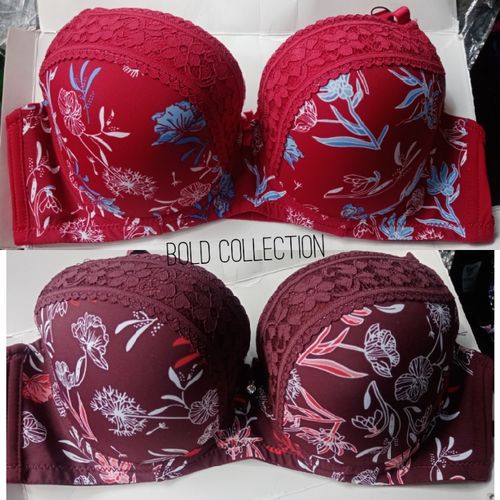 Fashion Floral Shades Push Up Padded Bras(Size 36-42C) @ Best Price Online