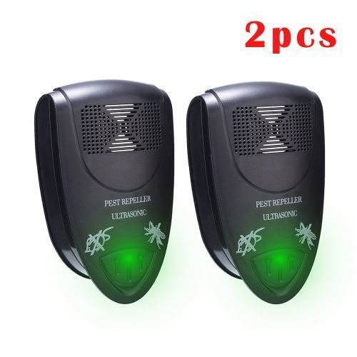 2x Ultrasonic Pest Reject Pest Repeller Electronic Rodent Control