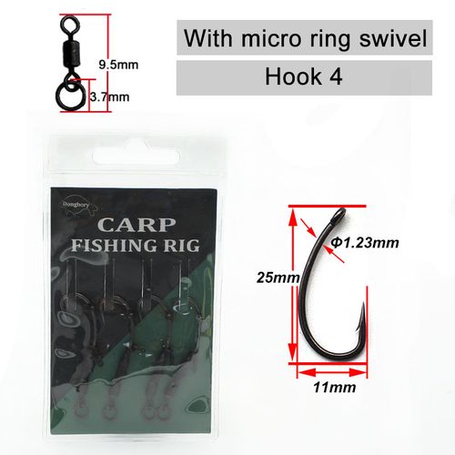 Generic 4PCS Carp Fishing Hair Rigs Ready Made Boilie Tied Rig Carp @ Best  Price Online