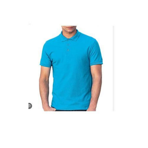 product_image_name-Fashion-Pure Cotton Cyan  T-shirt - blue-2