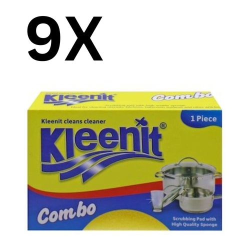product_image_name-Kleenit-9X Combo SCRUBBING PAD WITH HIGH QUALITY SPONGE-1