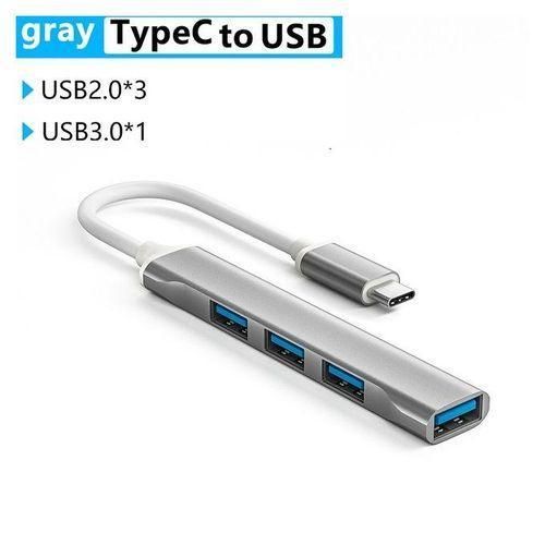 product_image_name-Generic-4 Port USB 3.0 Hub High Speed USB-C Type C Splitter 5Gbps Computer Macbook Port-2