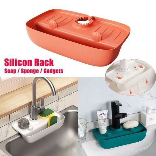 product_image_name-Generic-Silicon Sink Tidy  Sink Organizer Soap Sponge Holder Sink Shelf-3