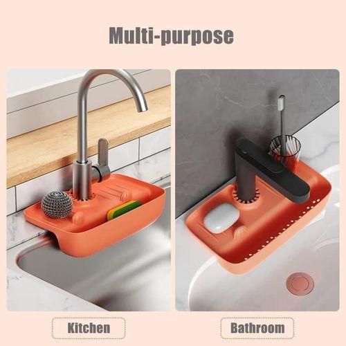 product_image_name-Generic-Silicon Sink Tidy  Sink Organizer Soap Sponge Holder Sink Shelf-4