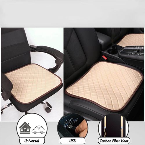Generic 12V Sitzheizung Sitzauflage Auto Heizkissen Heizmatten USB Heated  Seat Cushion Beige @ Best Price Online