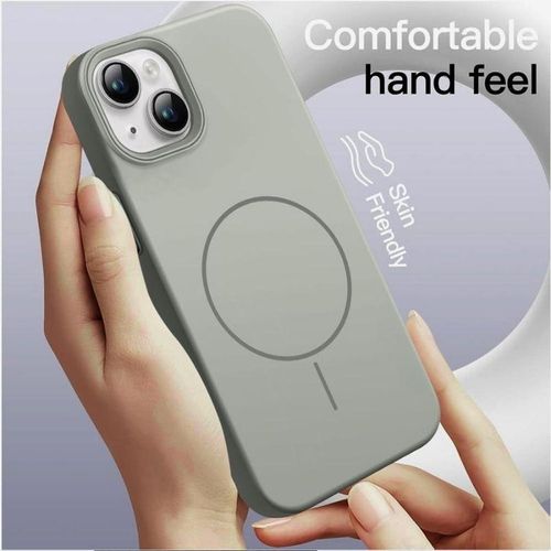 product_image_name-Generic-Soft Sanding with N52 Strong Magnets, MagSafe Compatible Matte-finish Polycarbonate Frosted Shell Magnetic Cover Case for iPhone 13 Mini-3