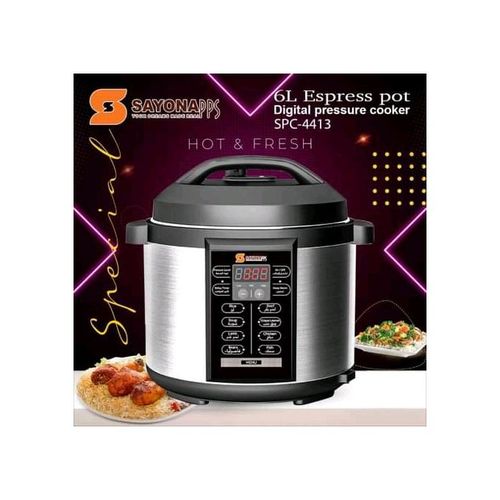 Sayona Multifunction Pre Programmable Safe Electric Pressure Cooker Best Price Online Jumia Kenya