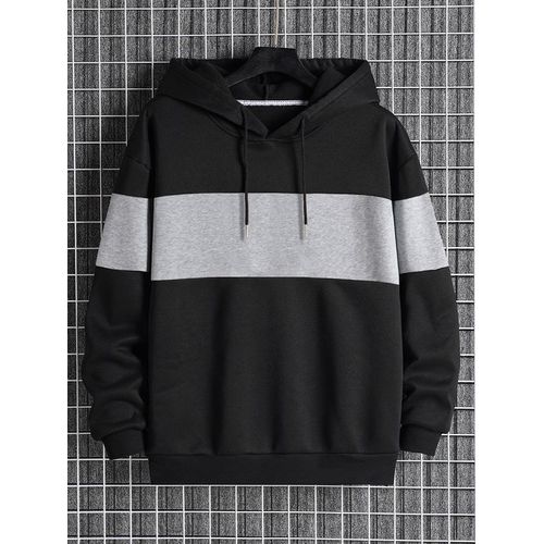 White hoodie with black strings store