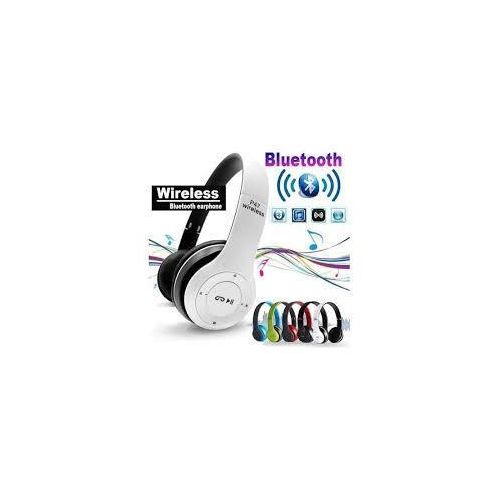 product_image_name-Generic-P47 Wireless Bluetooth Headphone Mic TF Card FM Radio - White-5