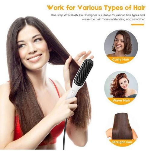 Hot comb on white hair clearance