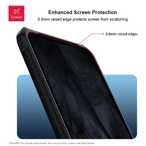 product_image_name-Xundd-Google Pixel 8 Phone Case, Airbag Shockproof Bumper Shell with Transparent Acrylic Back & TPU Buffer for Second Device-4