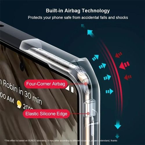 product_image_name-Xundd-Google Pixel 8 Phone Case, Airbag Shockproof Bumper Shell with Transparent Acrylic Back & TPU Buffer for Second Device-5