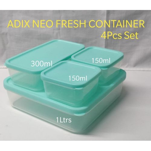 product_image_name-Generic-TUPPERWARE 5PCS PLASTIC FOOD STORAGE CONTAINERS / REFRIGERATOR FOOD STORAGE CONTAINERS-1