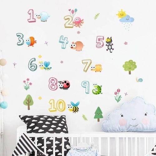 Creative Animal Digital Cartoon Wall Sticker