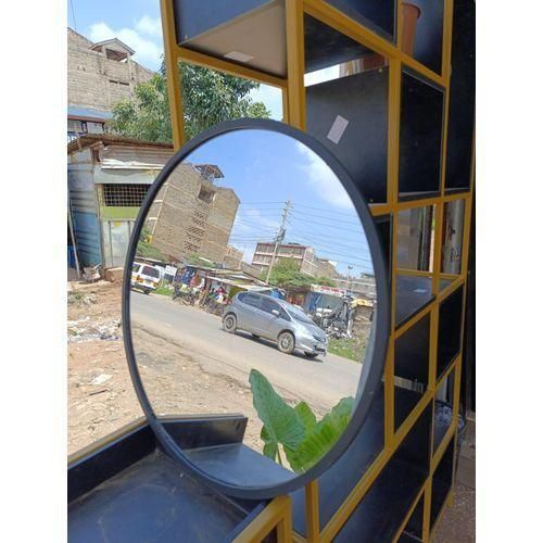 product_image_name-Mirror Mirror-60 cm Decorative Black Round Mirror-4