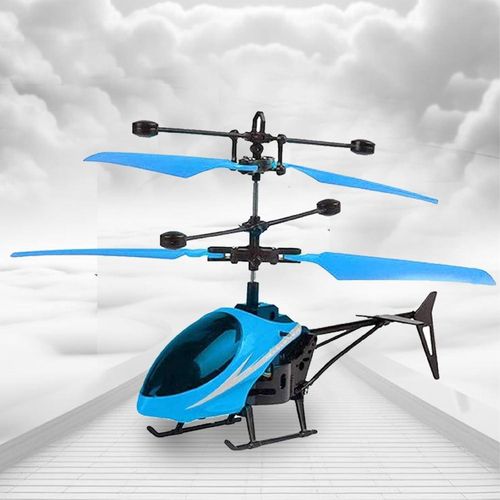 product_image_name-Generic-Helicopter with Hand Gravity Sensor, Helicopter with Radio Remote Control and Hand Sensor Charging Helicopter 2 in 1 Toys with 3D Light Toys for Boys Kids Indoor & Outdoor Flying-1