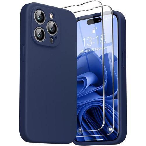 product_image_name-Generic-iPhone 14 Pro Designed Silicone Case 2022 with 2 Pack Display Protector Protective Phone Cover-1