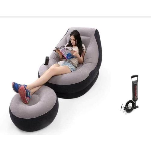 product_image_name-Generic-Portable Flocked Inflatable Lounge Chair & Ottoman-1
