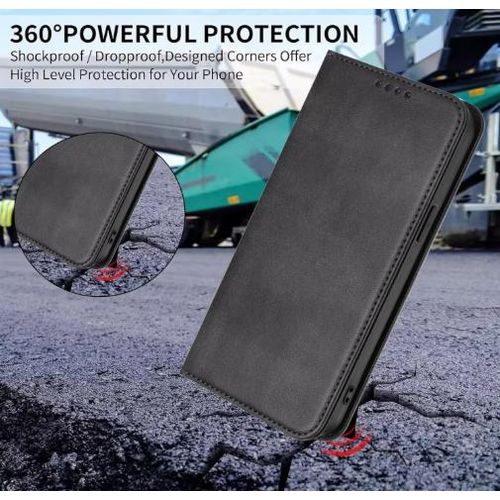 product_image_name-Generic-Itel A06 Luxury Leather Flip Wallet Magnetic Case – Black-3