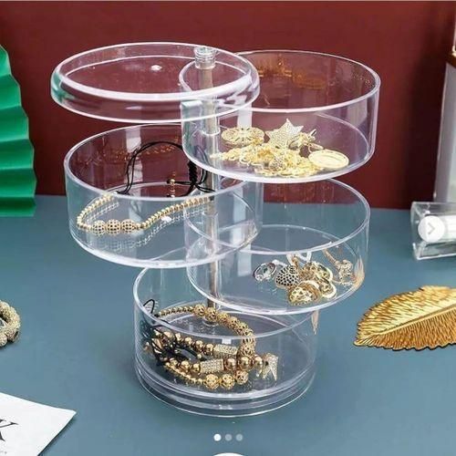 product_image_name-Generic-Acrylic Rotating Jewelry Storage Box 4 Layers-1