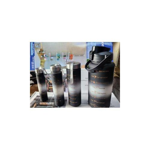 product_image_name-Generic-4-in-1 Set Water Bottle Motivational Sports Leakproof Bottle Fitness Water Bottle For Family, Gym Outdoor-2