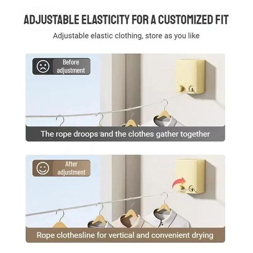 product_image_name-Generic-Portable and  retractable  Clotheslines Balcony Drying Rack Stainless Steel Space Saving Household Laundry Storage Outdoor Indoor Use-4