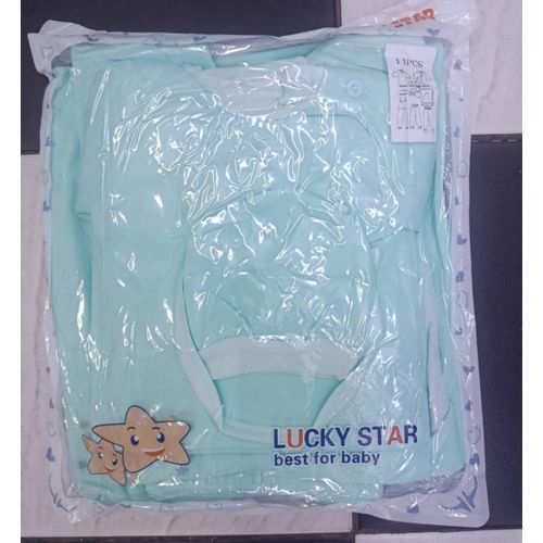 product_image_name-Lucky Star-11 pcs receiving set plain green-1