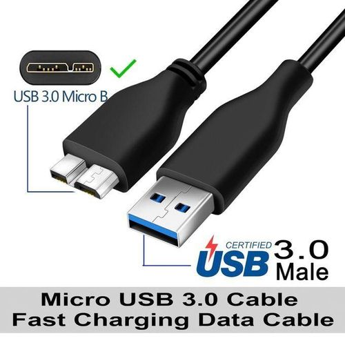 product_image_name-Generic-USB 3.0 Cable A To Micro B High Speed Upto 4.8Gbps Data Transfer Cable For Portable External Hard Drive -Black/Blue-7