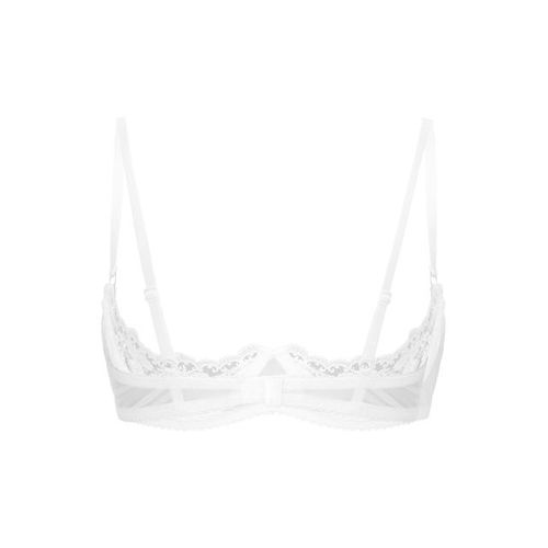 Womens 1/2 Cup Push Up Underwire Lace Bra Lingerie Open Breast Cup