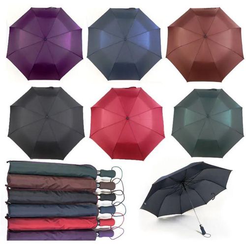 product_image_name-Generic-Green Windproof LONG Durable Foldable Rain Umbrella Strong Windproof Travel Umbrella-5