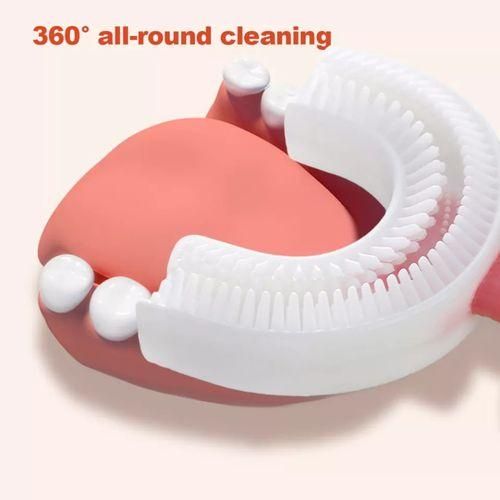 product_image_name-Generic-U - Shaped 360 Degrees Kids Toothbrush Children Toothbrush 2-6 Years Kids Silicone Toothbrush-2