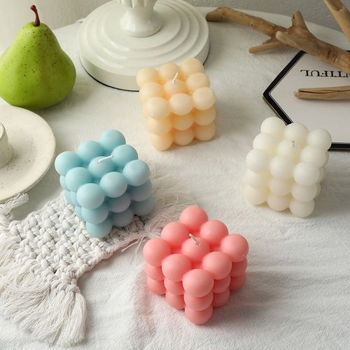 White Bubble Candle, 3