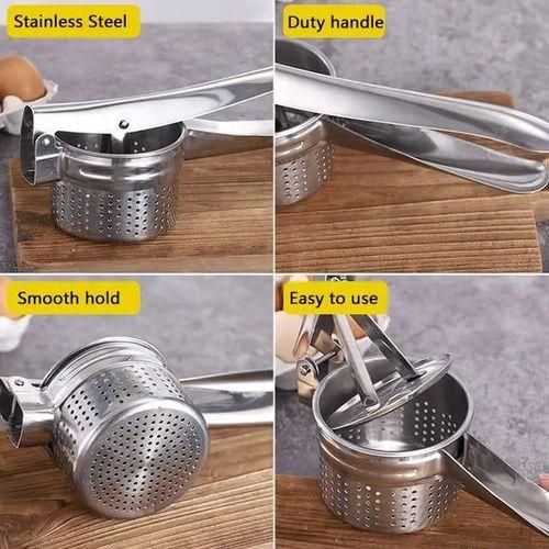 product_image_name-Generic-Potato Ricer Masher Lemon Squeezer Fruit Press - Stainless Steel Mash For Effortless Food Preparation, Professional Grade Kitchen Tool For Smooth Potatoes, Fresh Juices, And Baby Food-5