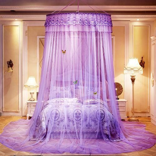 product_image_name-Generic-Purple Round Mosquito Net - FREE SIZE-1